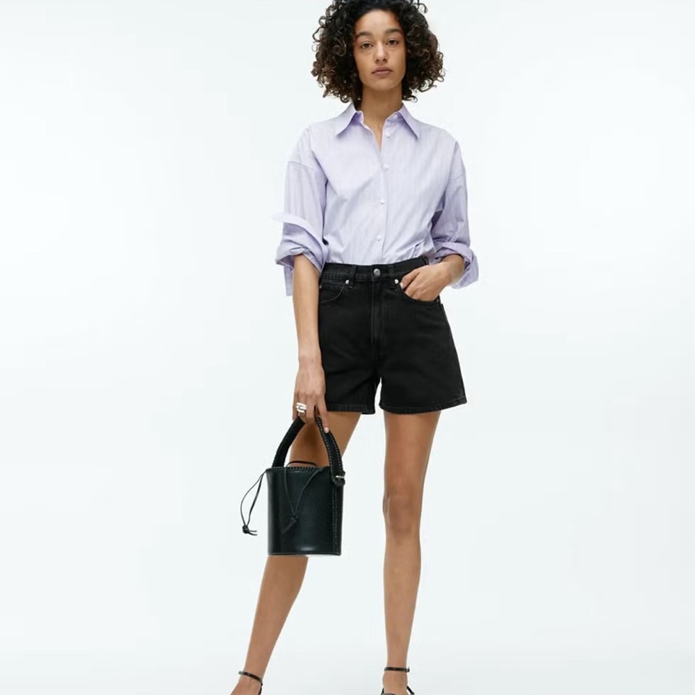 Arket High-Rise Black Denim Women’s Shorts